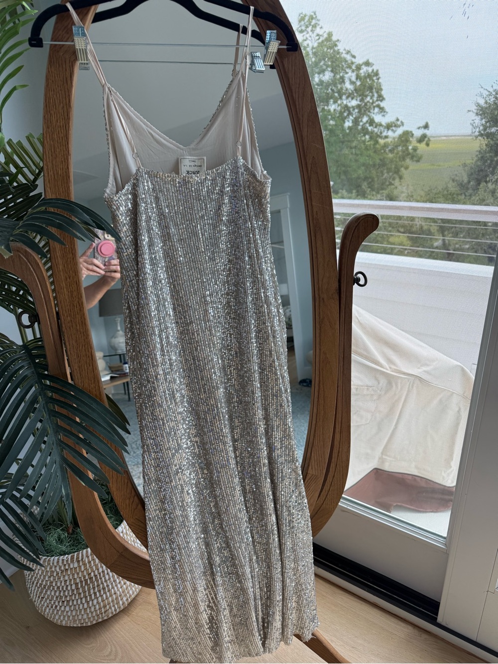 Style Rack Silver Sequin Maxi Dress - Picture 2 of 3